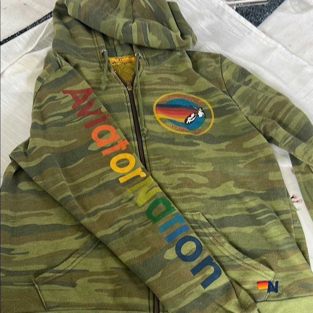 Aviator Nation Camo Hoodie
